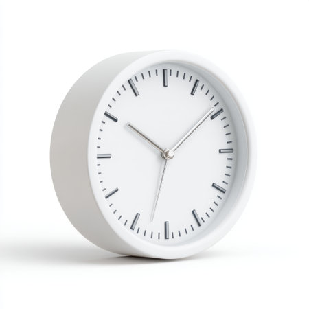 This modern white clock features a minimalist design with clean lines that enhance both functionality and aesthetic appeal, making it perfect for any space.の素材