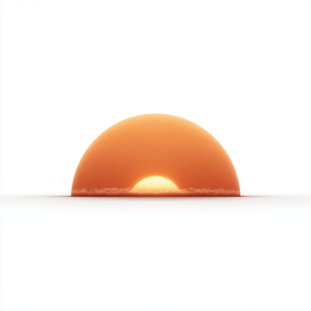 Experience a serene sunrise over the horizon with soft clouds, creating a captivating ambiance filled with warmth and tranquility, perfect for various design needs.の素材