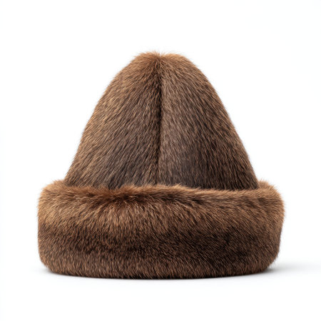 This exquisite brown fur hat features a soft and plush texture, ideal for adding warmth and style to winter outfits. A perfect accessory for any seasonal occasion.の素材