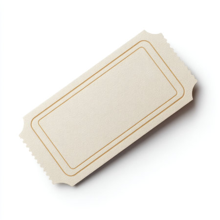 A plain adhesive bandage isolated on a white background, perfect for illustrating medical themes, healthcare scenarios, or first aid concepts in a clean and simple manner.の素材