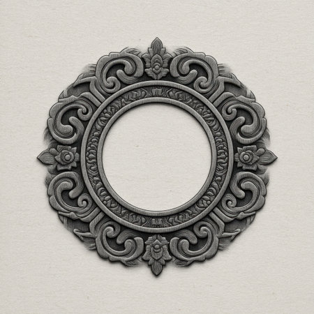 This vintage ornate frame features an intricate floral design ideal for artistic display. Perfect for showcasing creative projects in a classic setting.の素材