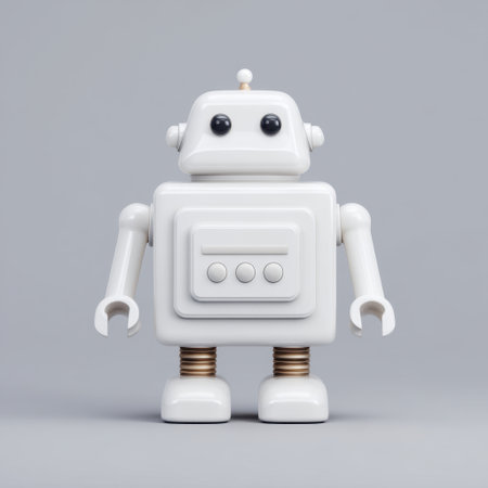 This charming vintage-inspired toy robot figure captures the essence of playful creativity, making it a delightful addition for collectors and children alike.の素材
