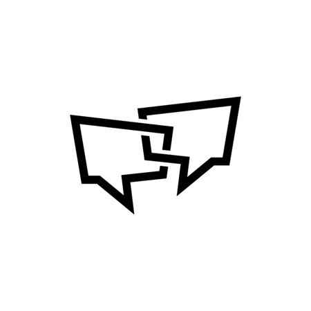 Bubble Speech Icon In Trendy Design Vector Eps 10のイラスト素材