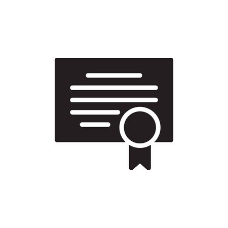 Certificate Icon In Trendy Design Vectorのイラスト素材