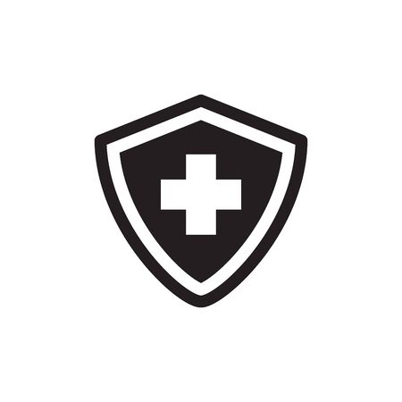 Cross Shield Icon In Trendy Design Vector Eps 10のイラスト素材