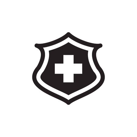 Cross Shield Icon In Trendy Design Vector Eps 10のイラスト素材