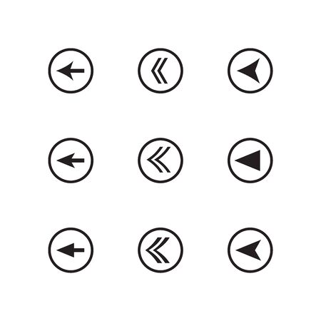Arrow Set Icon In Trendy Design Vector Eps 10のイラスト素材