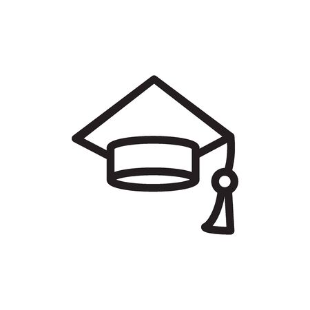 Graduation Cap Icon In Trendy Design Vector Eps 10のイラスト素材