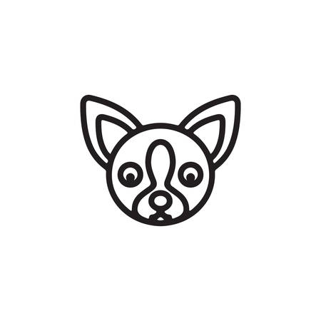 Dog Icon In Trendy Design Vector Eps 10のイラスト素材