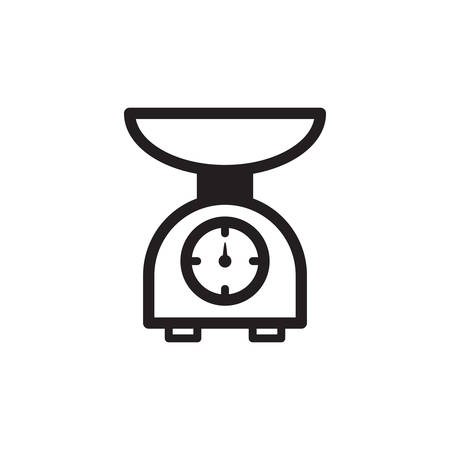 Kitchen Scales Icon In Trendy  Design Vector Eps 10のイラスト素材