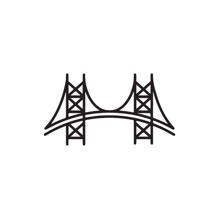 Bridge Icon In Trendy Design Vector Eps 10