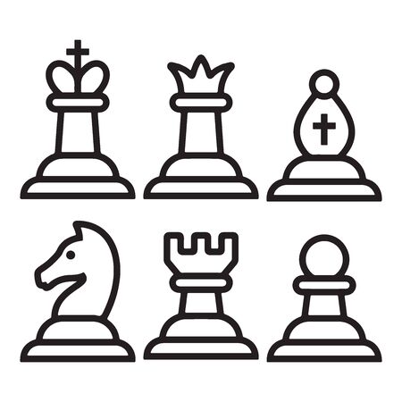 Chess Icon In Trendy Design Vector Eps 10のイラスト素材
