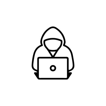 Computer Hacker Icon In Trendy Design Vector Eps 10のイラスト素材