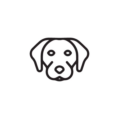 Dog Icon In Trendy Design Vector Eps 10のイラスト素材