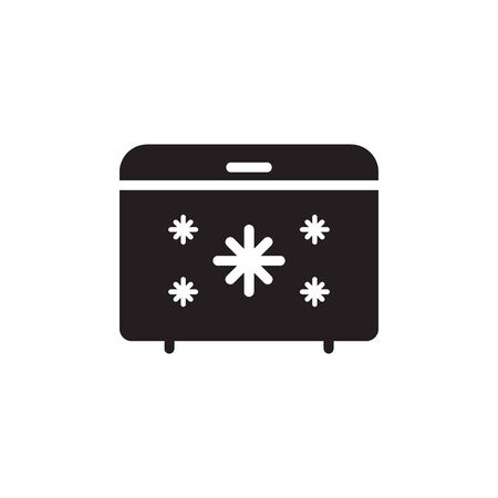 Freezer Icon In Trendy Design Vectorのイラスト素材