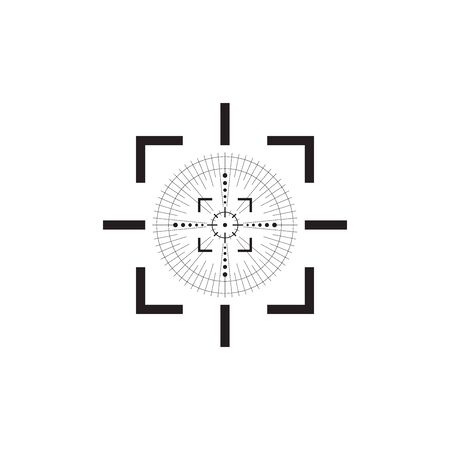 Target Scope Icon In Trendy Design Vectorのイラスト素材