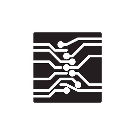 Circuit Icon In Trendy Design Vectorのイラスト素材