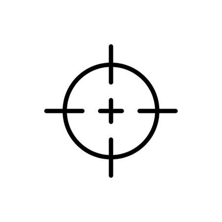 Target Scope Icon Vectorのイラスト素材