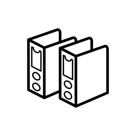 Binder Icon Vectorのイラスト素材