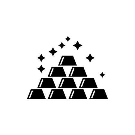 Gold Bullion Icon Vectorのイラスト素材
