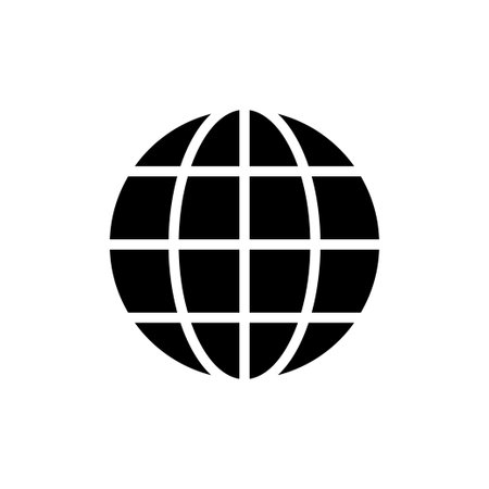 Globe Icon Vectorのイラスト素材