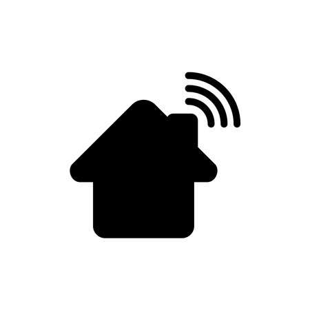 Home Wifi Icon Vectorのイラスト素材