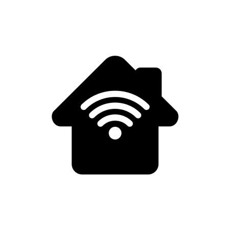 Home Wifi Icon Vectorのイラスト素材