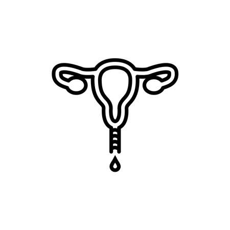 Menstrual Cramps Icon Vectorのイラスト素材