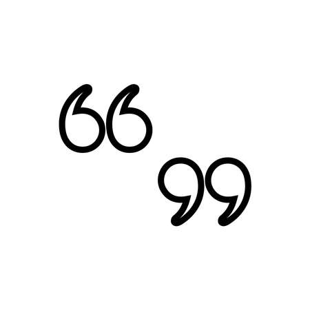 Quatation Icon Vectorのイラスト素材