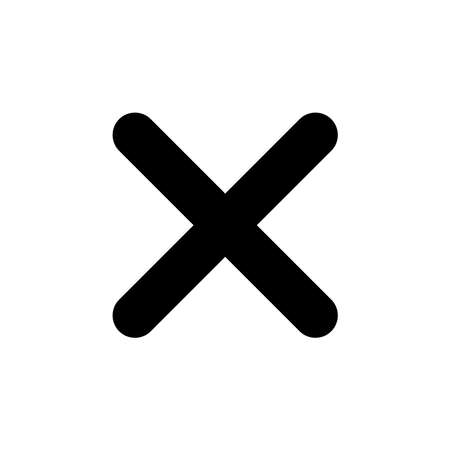 X Button Icon Vectorのイラスト素材