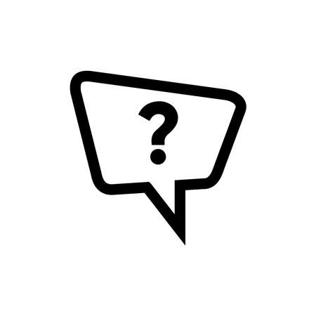 Question Mark in Bubble Icon Vectorのイラスト素材