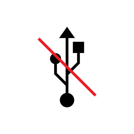 Universal Serial Bus Icon Vectorのイラスト素材