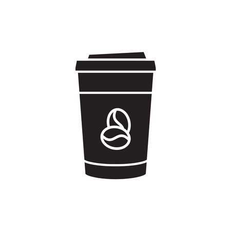 Coffee Paper Cup Icon Vectorのイラスト素材