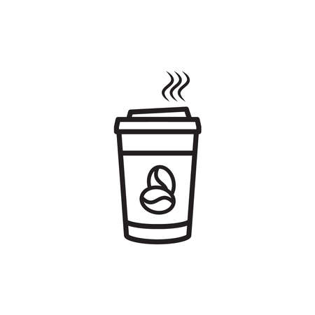 Coffee Paper Cup Icon Vectorのイラスト素材