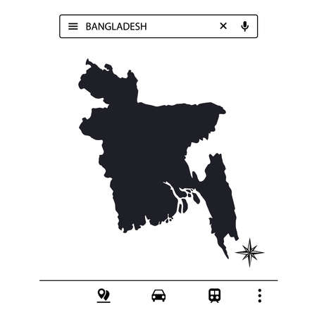 Asian Continent Icon Map Vectorのイラスト素材