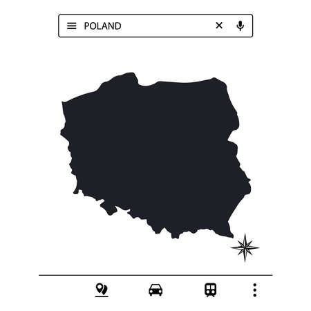 European Continent Icon Map Vectorのイラスト素材