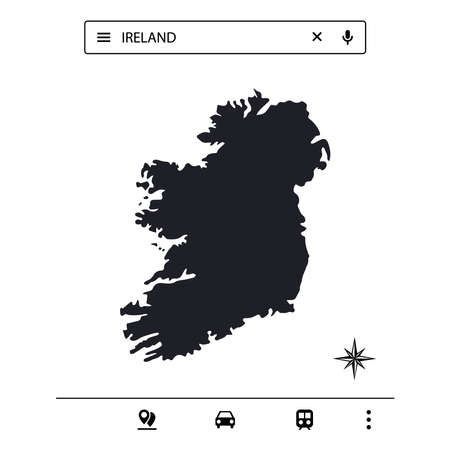 European Continent Icon Map Vectorのイラスト素材