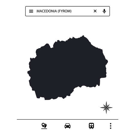 European Continent Icon Map Vectorのイラスト素材