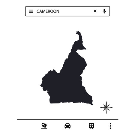 African Continent Icon Map Vectorのイラスト素材