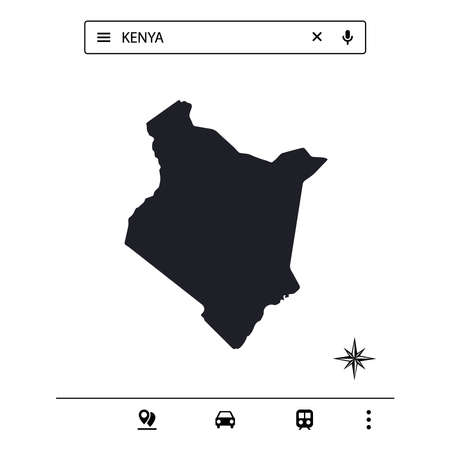 African Continent Icon Map Vectorのイラスト素材