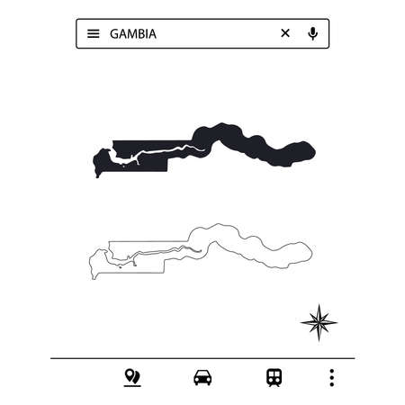 African Continent Icon Map Vectorのイラスト素材