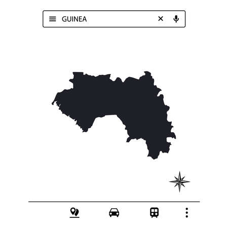 African Continent Icon Map Vectorのイラスト素材