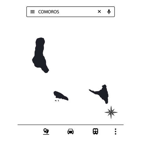 African Continent Icon Map Vectorのイラスト素材