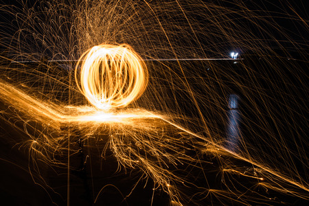 steel wool light painting,