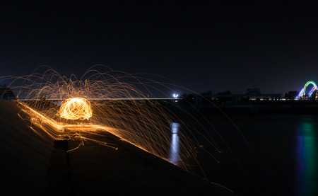 steel wool light painting,