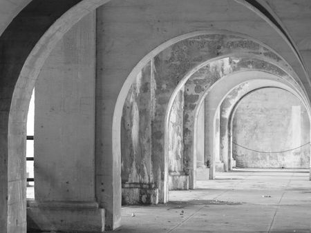 row of archesの写真素材