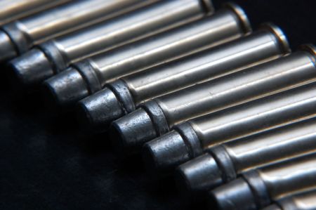 bullet line close upの写真素材