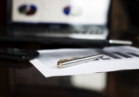 Office documents are waiting to be signedの写真素材
