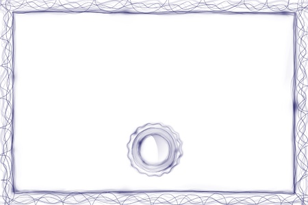 Modern certificate with empty space for copy text の写真素材