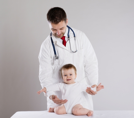 Doctor and babyの写真素材